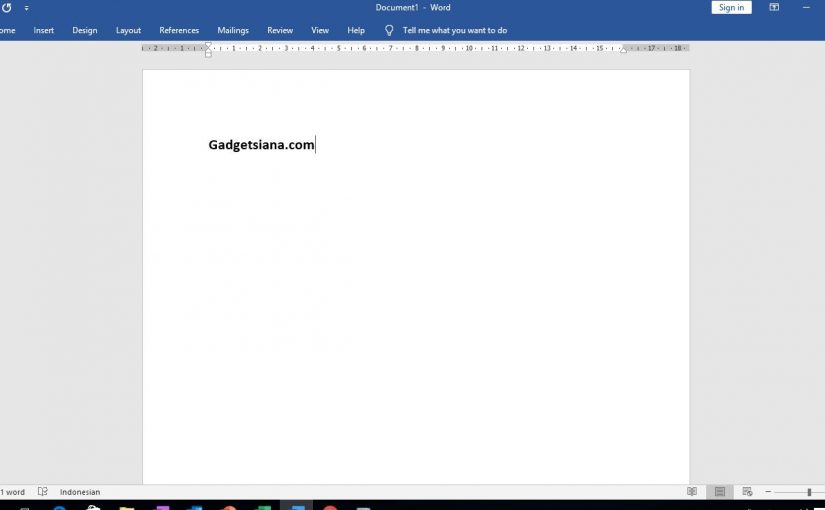 cara menampilkan menu bar di ms word